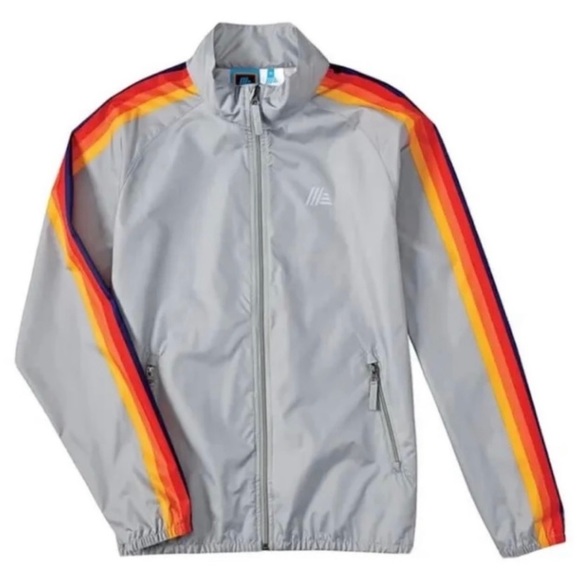 ALDI Gear 2023 Capsule Collection NWT Silver Zip Up Windbreaker Jacket Unisex 🌈 - Picture 5 of 5